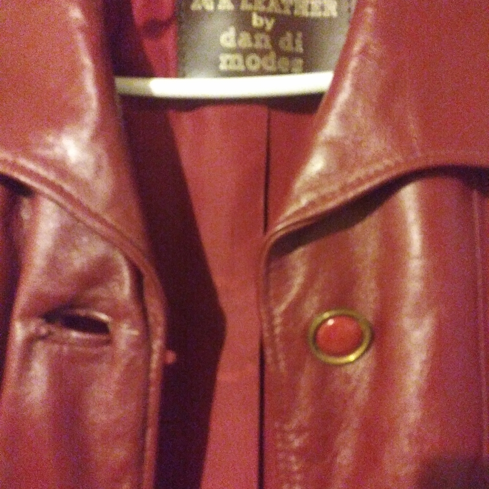 Women's Leather Coat petite size 10